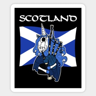 Scotland Unicorn Playing Bagpipes Scottish St Andrews Day Magnet